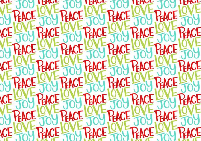 Peace Love Joy Répétition Pattern vecteur