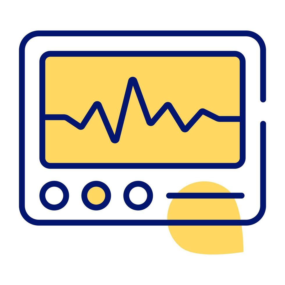 équipement médical pour la surveillance du rythme cardiaque, appareil d'électrocardiogramme vecteur