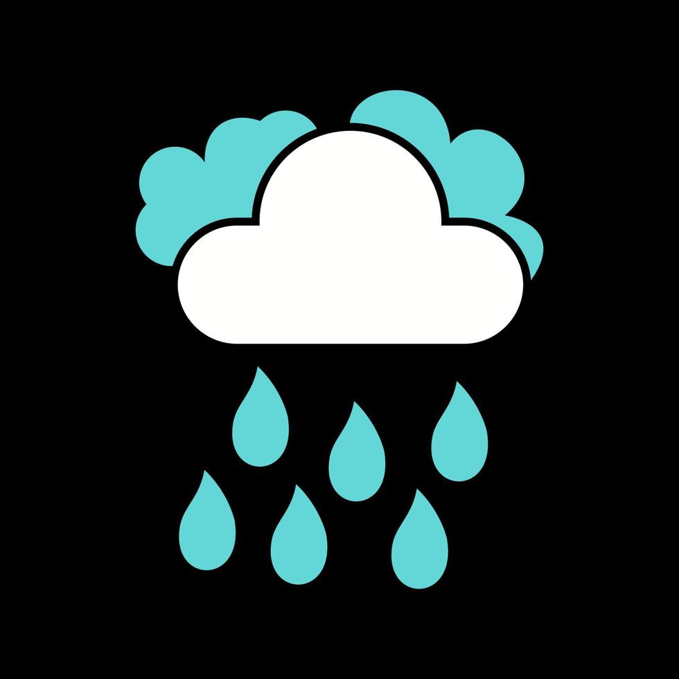 icône de vecteur de pluie légère