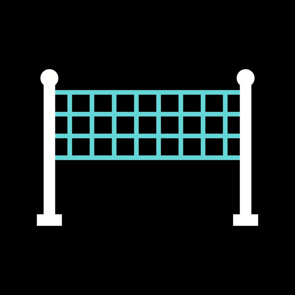 icône de vecteur de filet de volley-ball