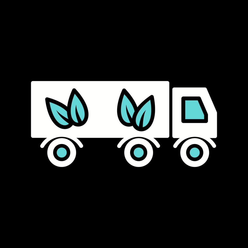 icône de vecteur de camion écologique