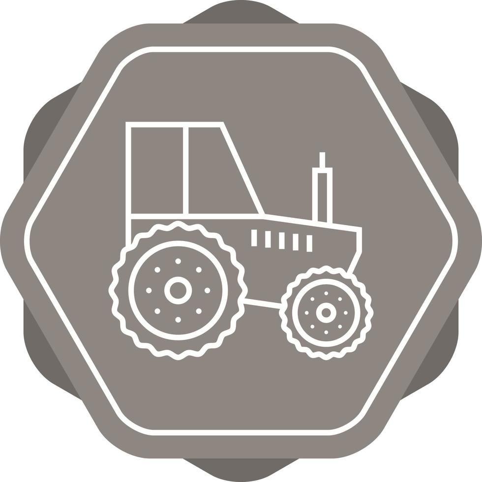 belle icône de vecteur de ligne de tracteur