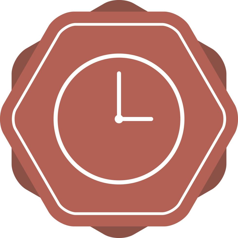 icône de ligne vecteur belle horloge