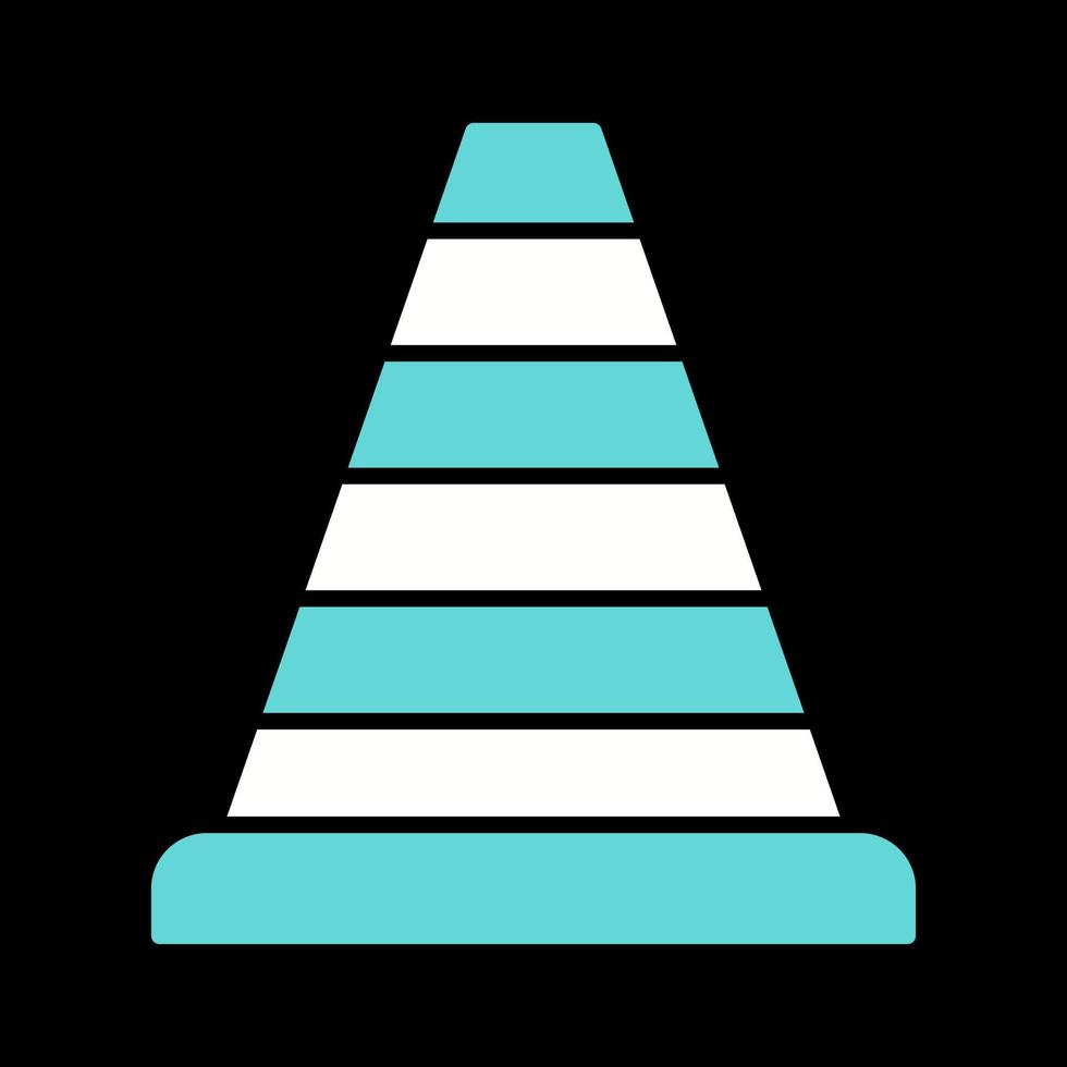 icône de vecteur de cône de signalisation