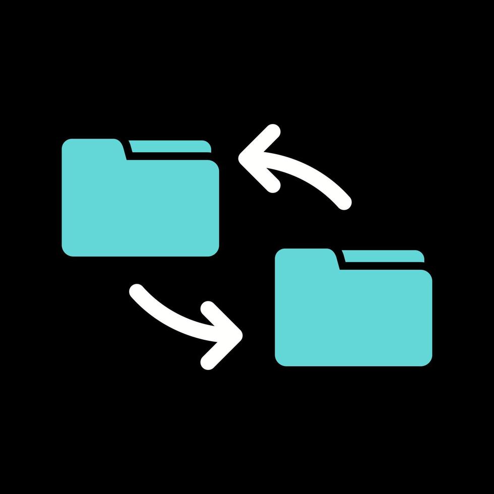 icône de vecteur de transfert de fichier