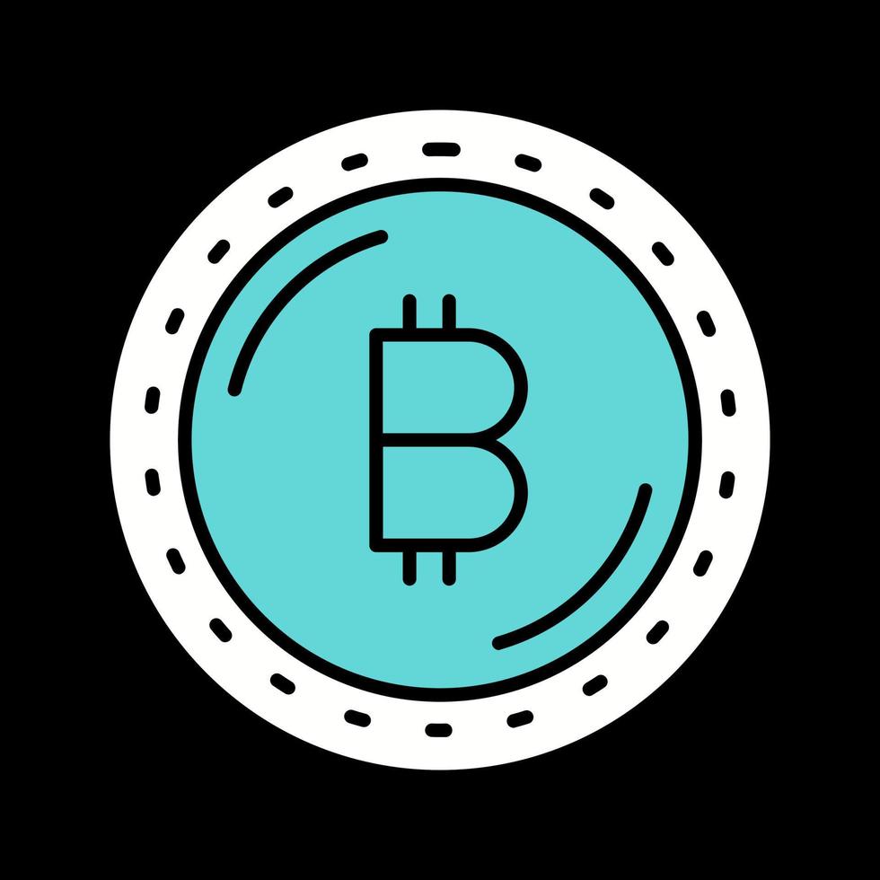 icône de vecteur de devise bitcoin