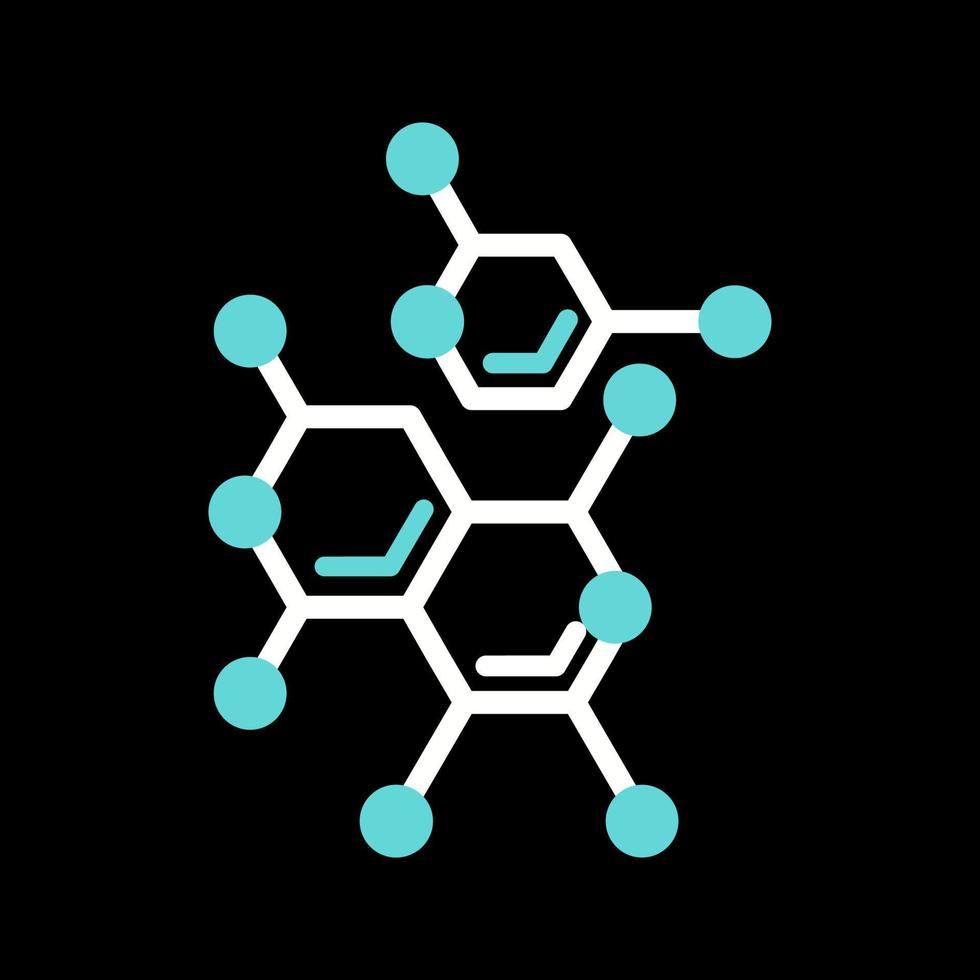 icône de vecteur de molécules