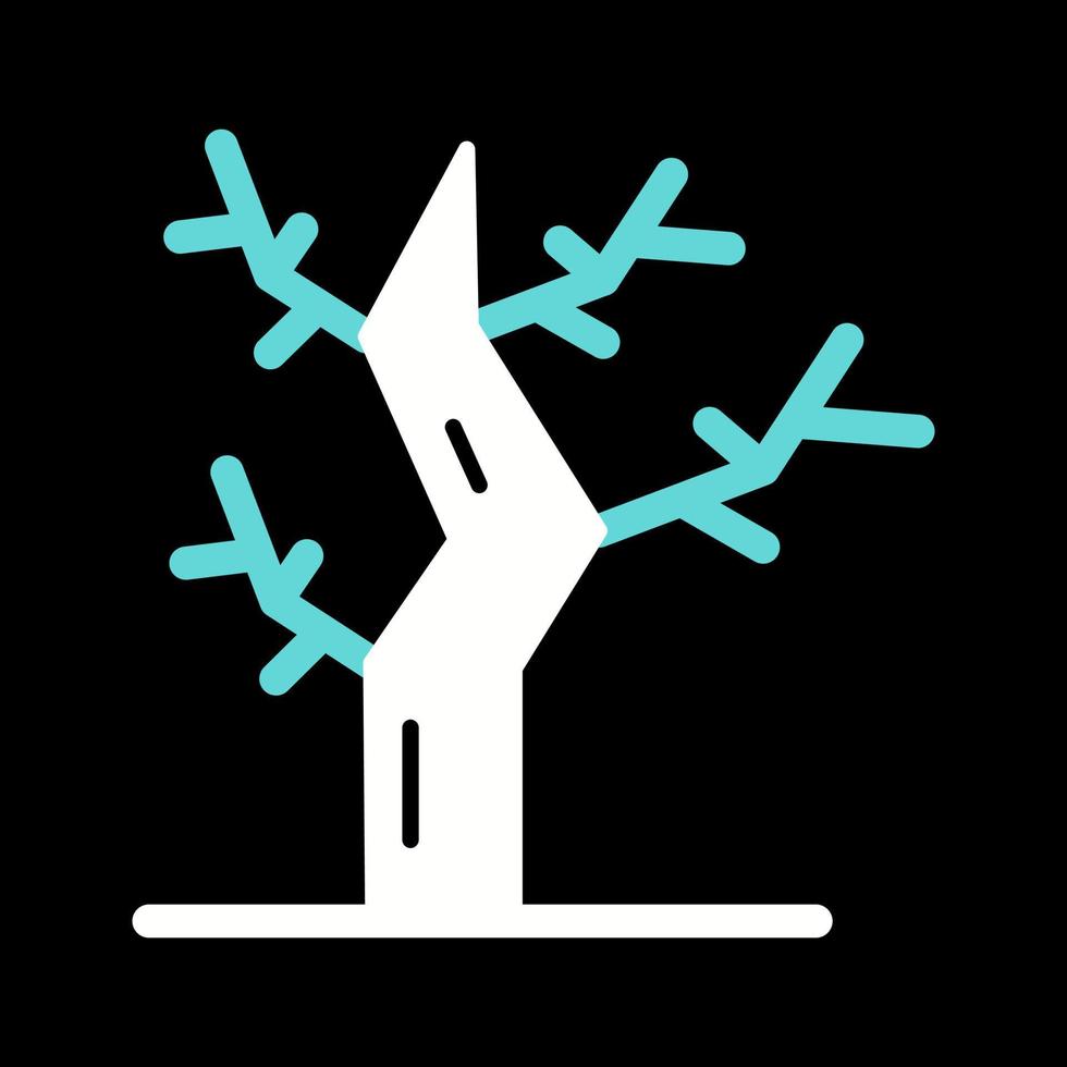 icône de vecteur d'arbre sec