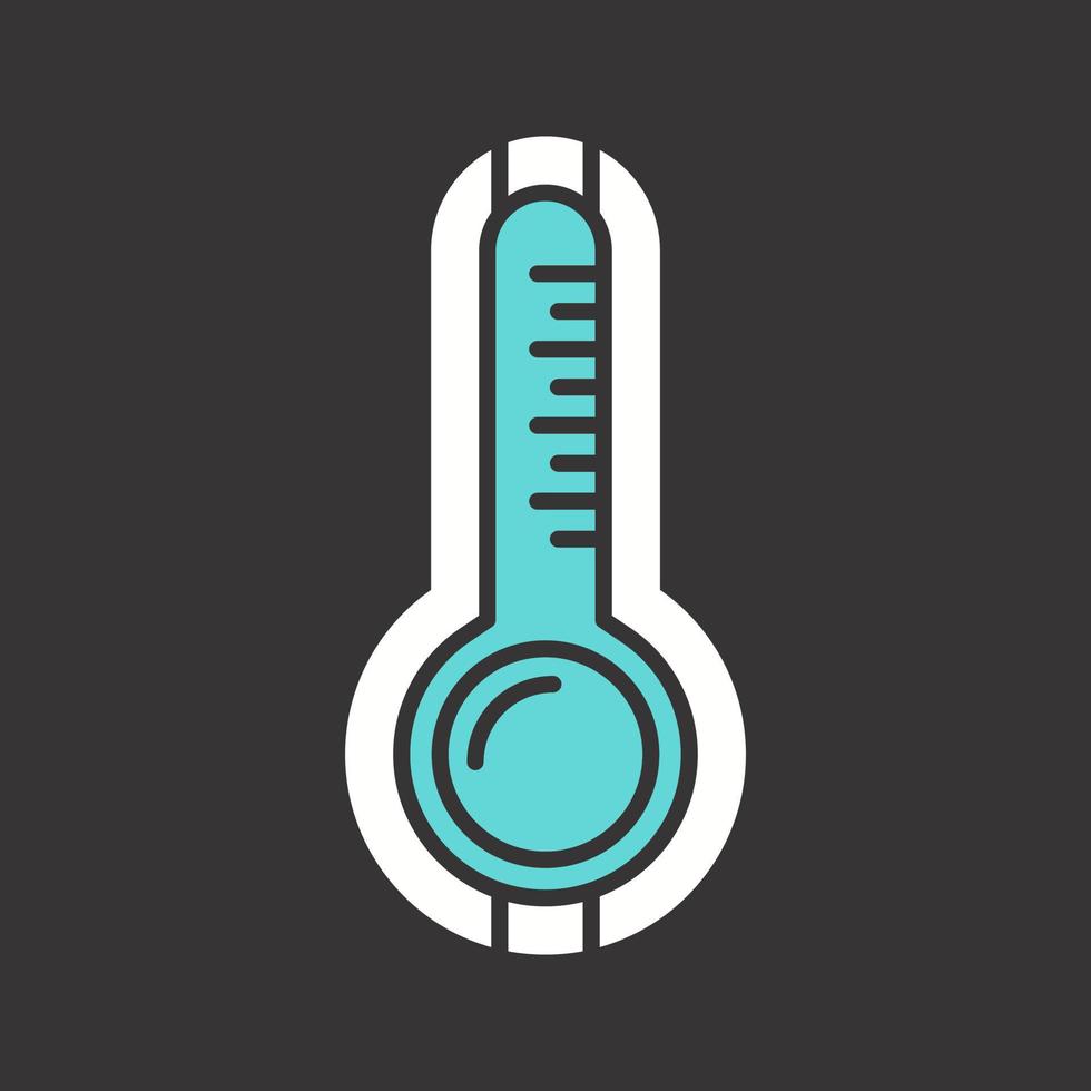 icône de vecteur de thermomètre