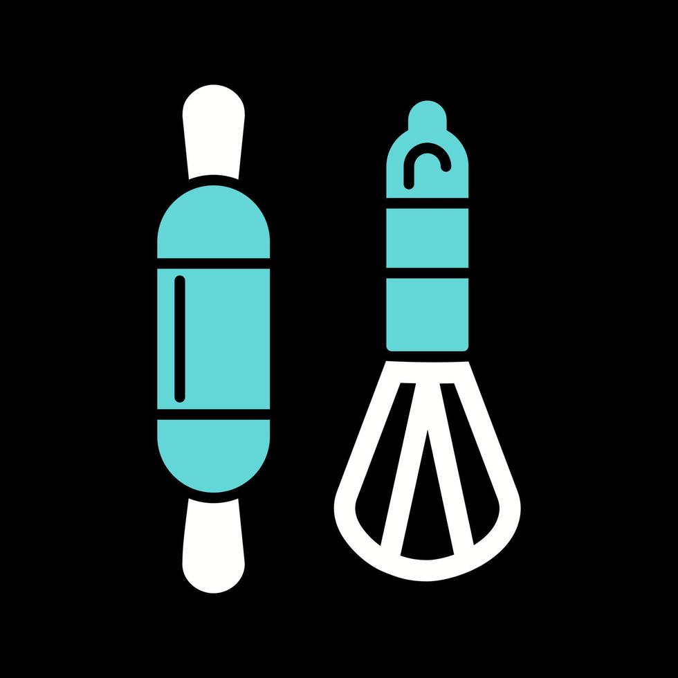 icône de vecteur d'outils de boulanger