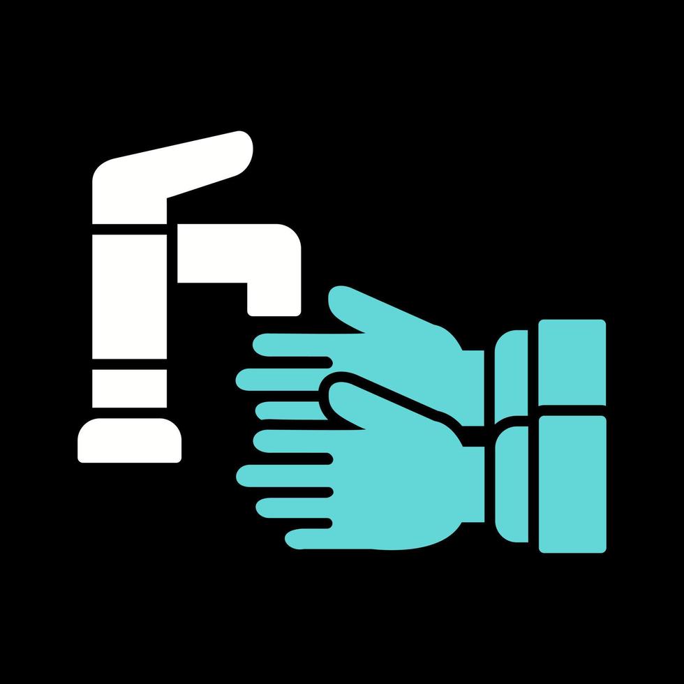 icône de vecteur de lavage des mains