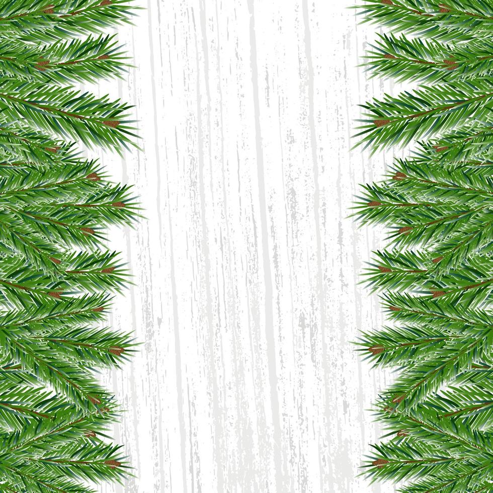 carte de voeux vierge abstraite moderne avec un fond vert avec des branches d'épinette. conception d'illustration vectorielle. motif abstrait de noël. fond abstrait. vecteur