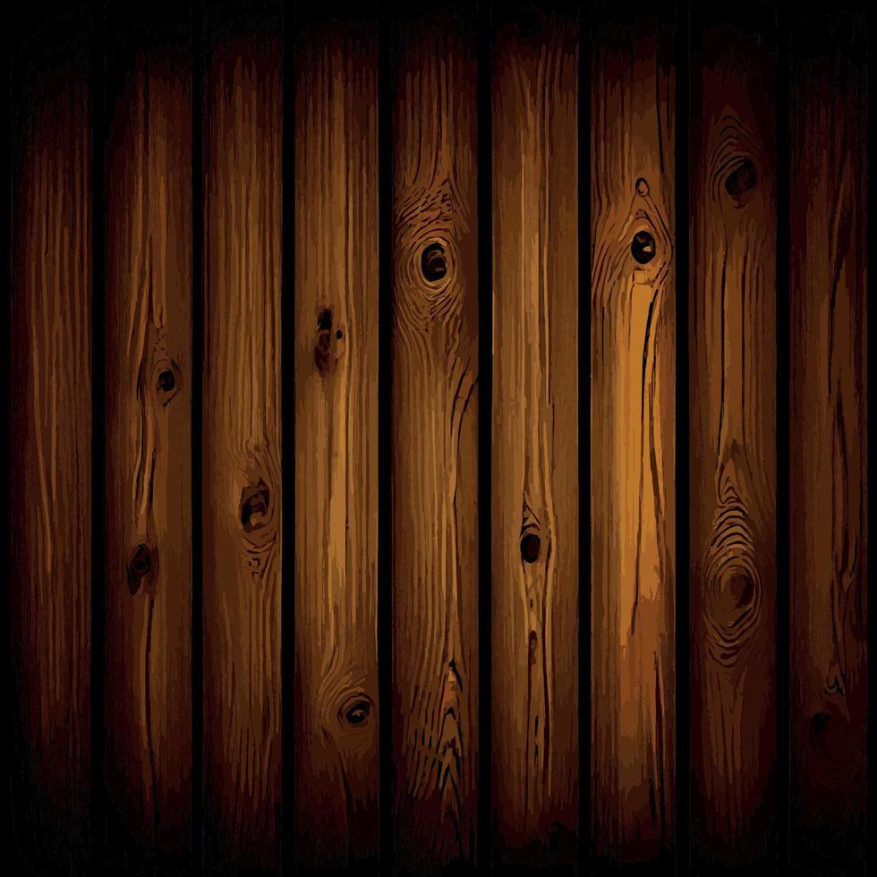 fond de planche de texture de bois réaliste, motif de texture de fibre - vecteur