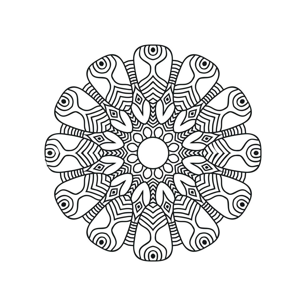 illustration vectorielle de fond de mandala islamique vecteur