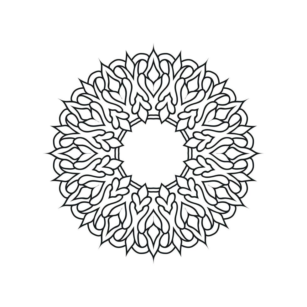 fleur mandala fond conception illustration vectorielle vecteur