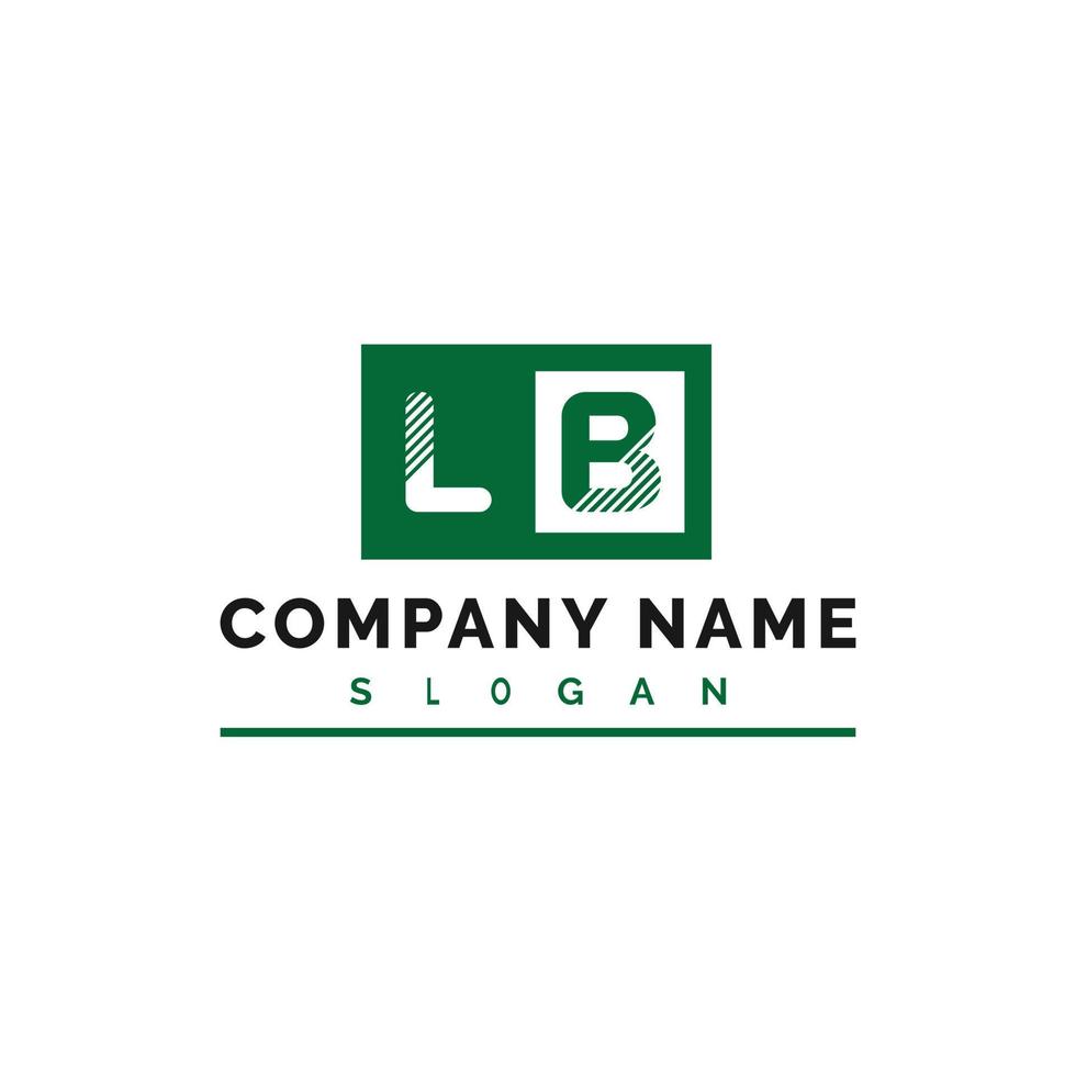 création de logo de lettre lb vecteur