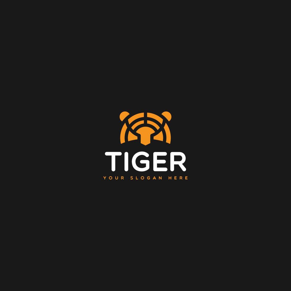 vecteur de logo de tigre