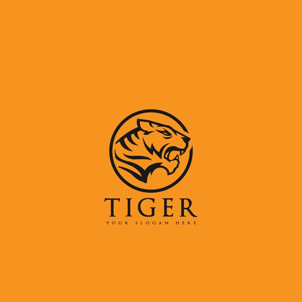 vecteur de logo de tigre