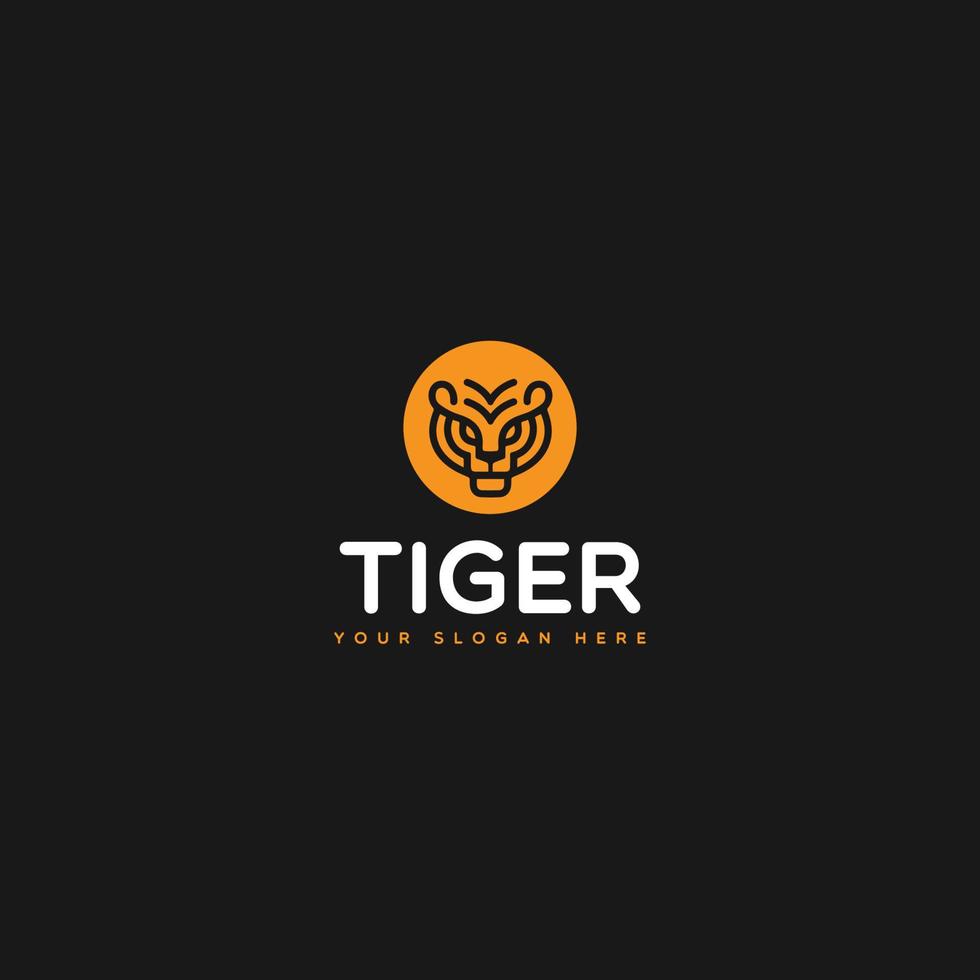 vecteur de logo de tigre