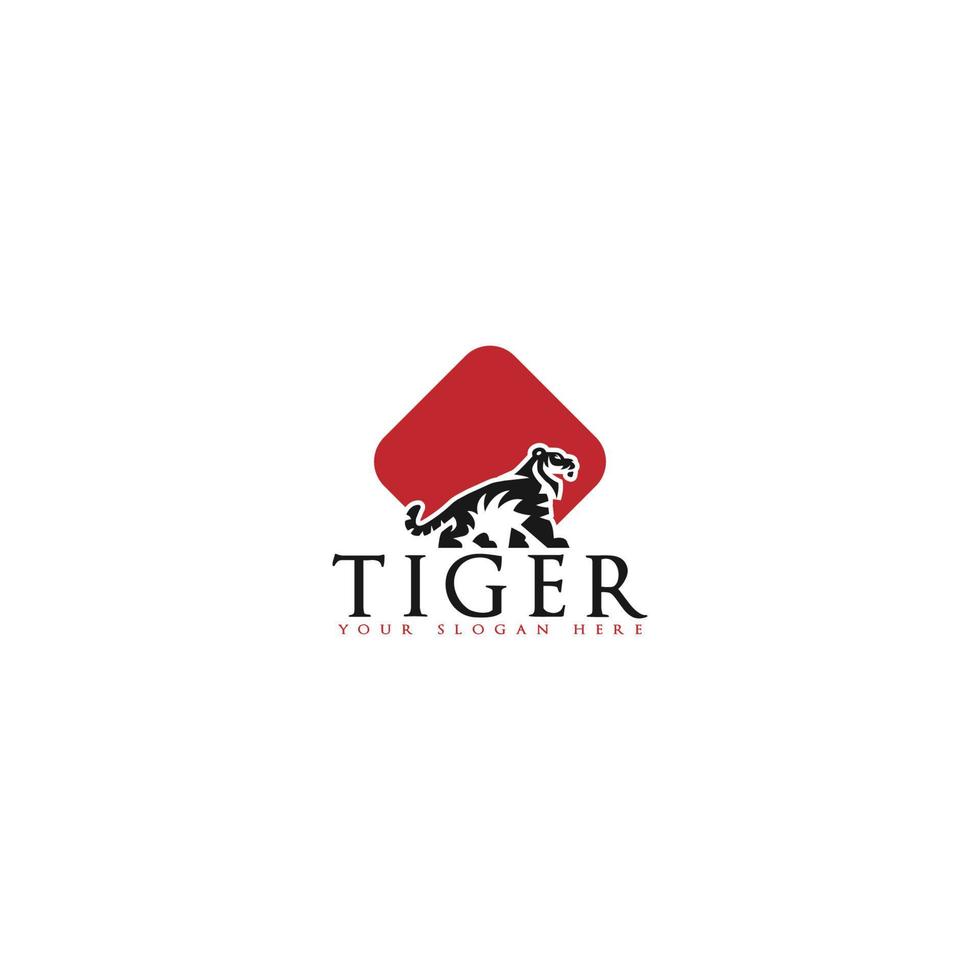 vecteur de logo de tigre