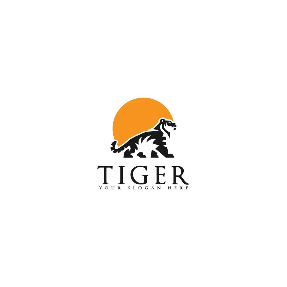vecteur de logo de tigre