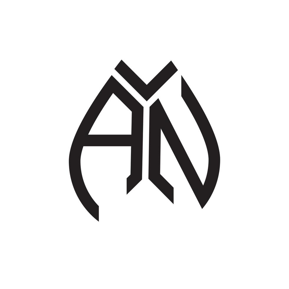 une conception de logo de lettre. une initiale créative une conception de logo de lettre. un concept créatif de logo de lettre initiales. vecteur