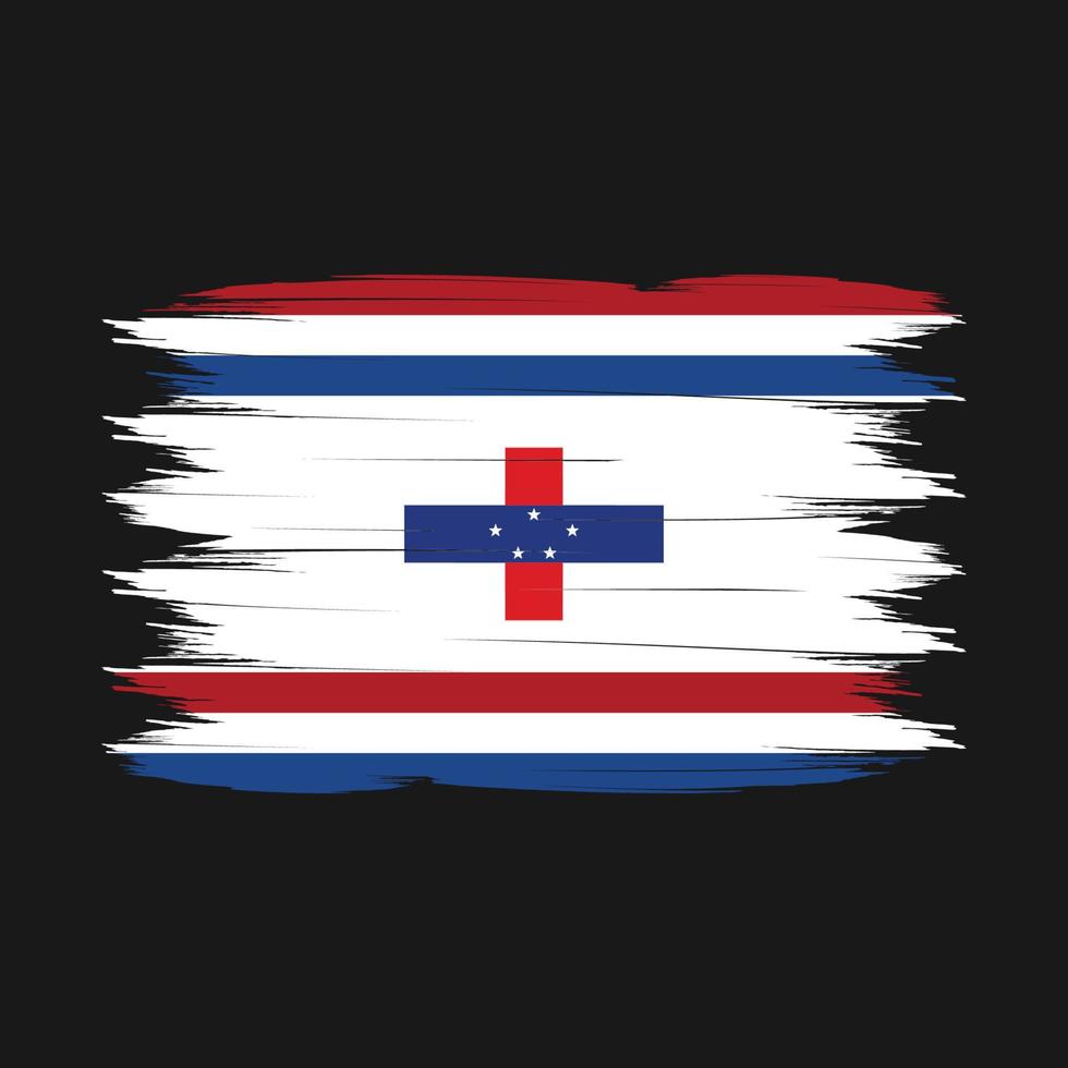 vecteur de brosse drapeau pays bas