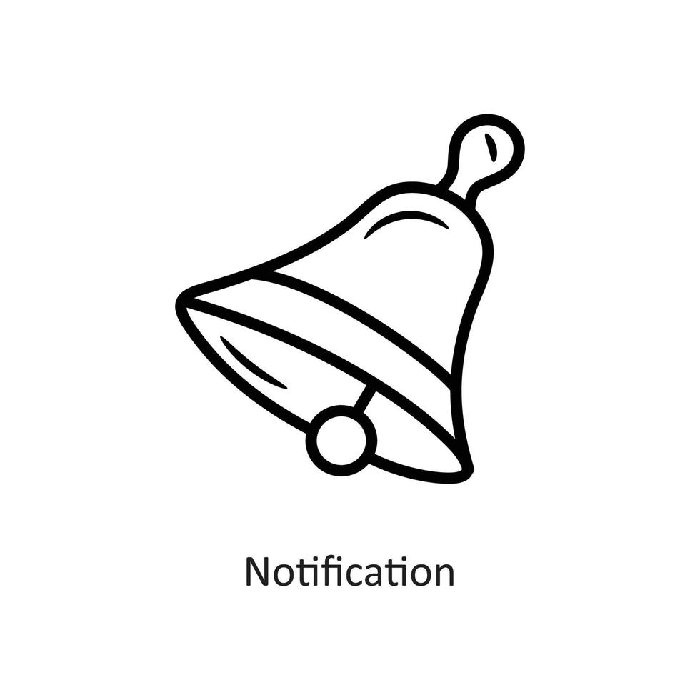 illustration de conception d'icône de contour de vecteur de notification. symbole de jeu sur fond blanc fichier eps 10