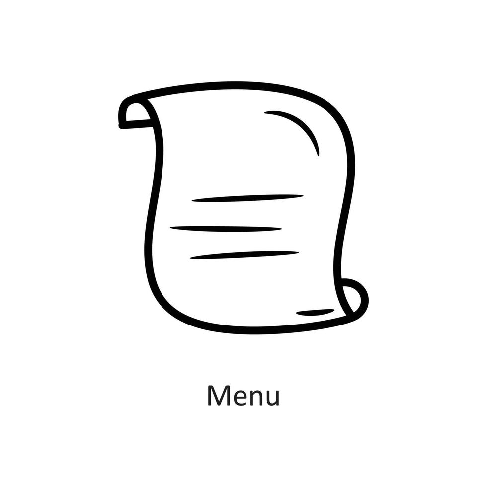 illustration de conception d'icône de contour de vecteur de menu. symbole de jeu sur fond blanc fichier eps 10