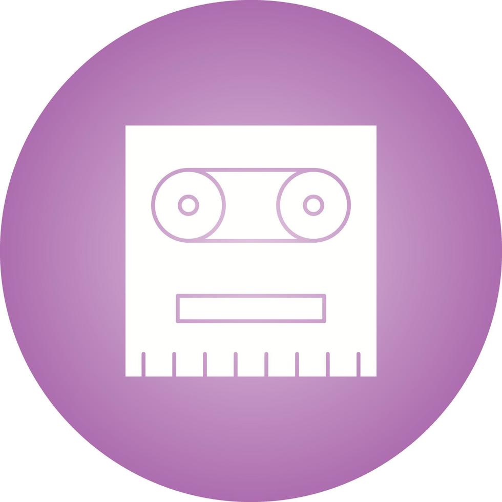icône de glyphe de vecteur d'enregistreur unique