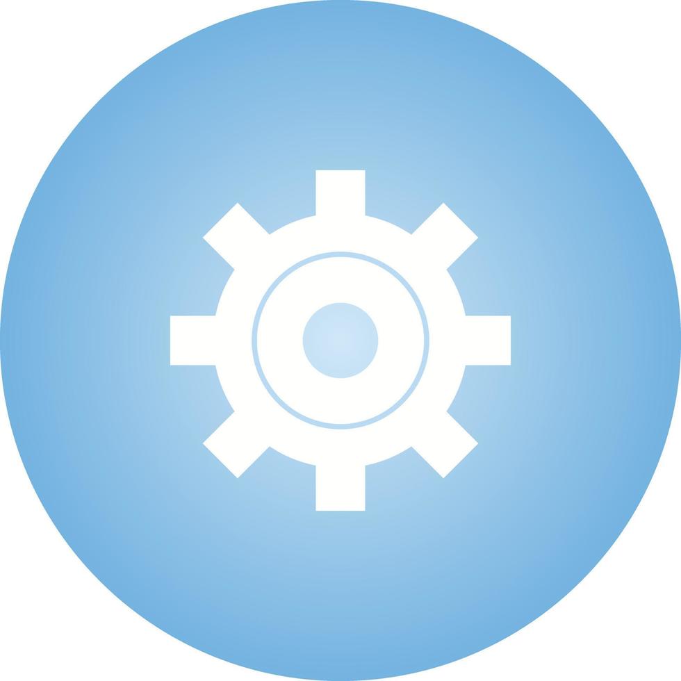 icône de glyphe de vecteur de paramètres uniques