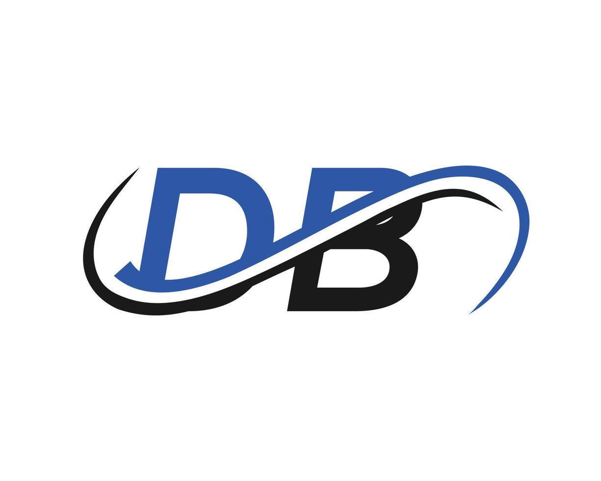 création de logo lettre db pour le modèle vectoriel de société financière, de développement, d'investissement, d'immobilier et de gestion