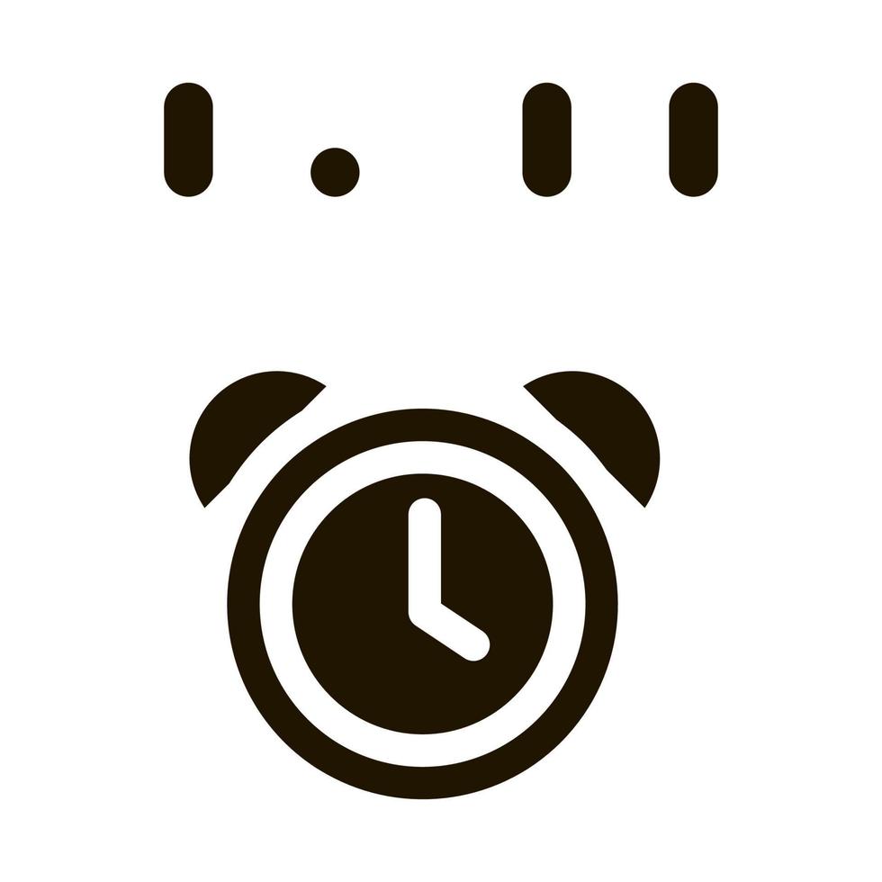 illustration de l'icône de l'heure du réveil vecteur