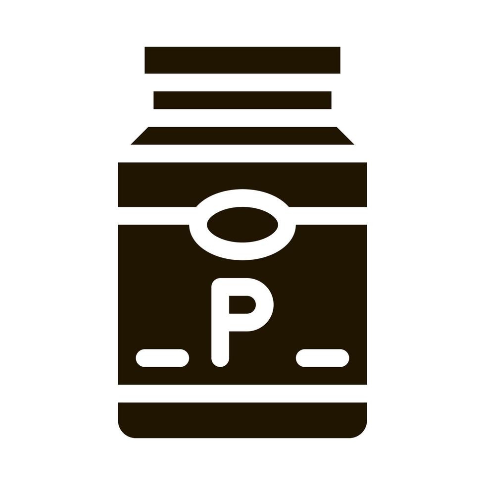 icône de bouteille de protéine de soja illustration vectorielle de glyphe vecteur