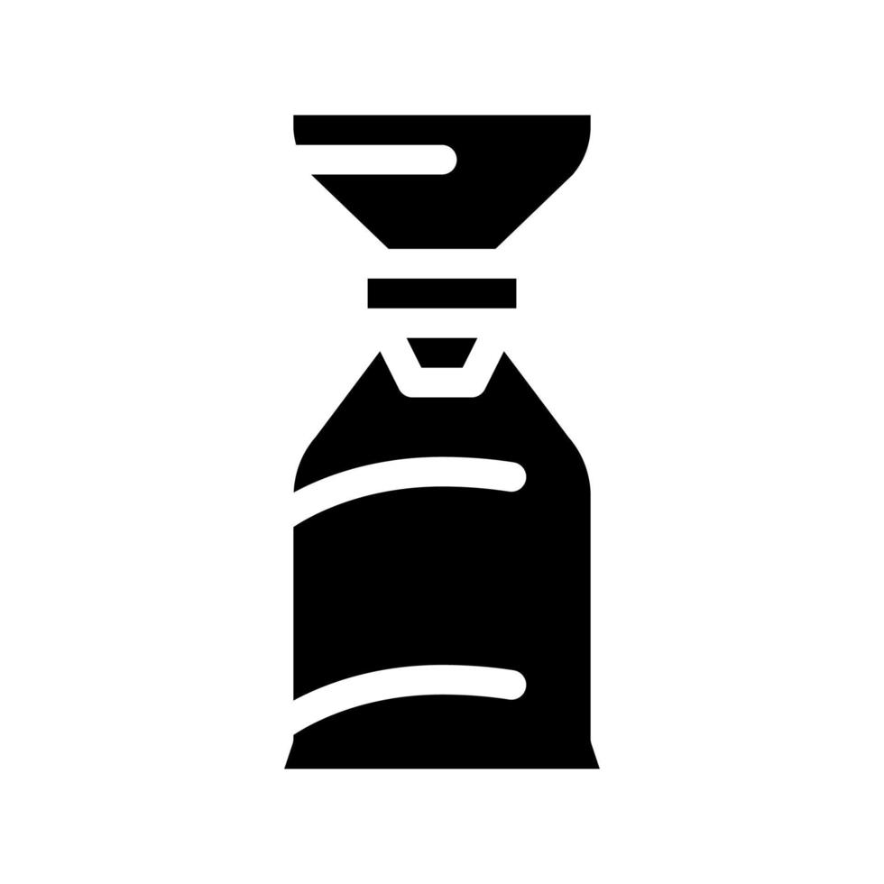 sac gonflable pour illustration de glyphe vectoriel icône asthmatique