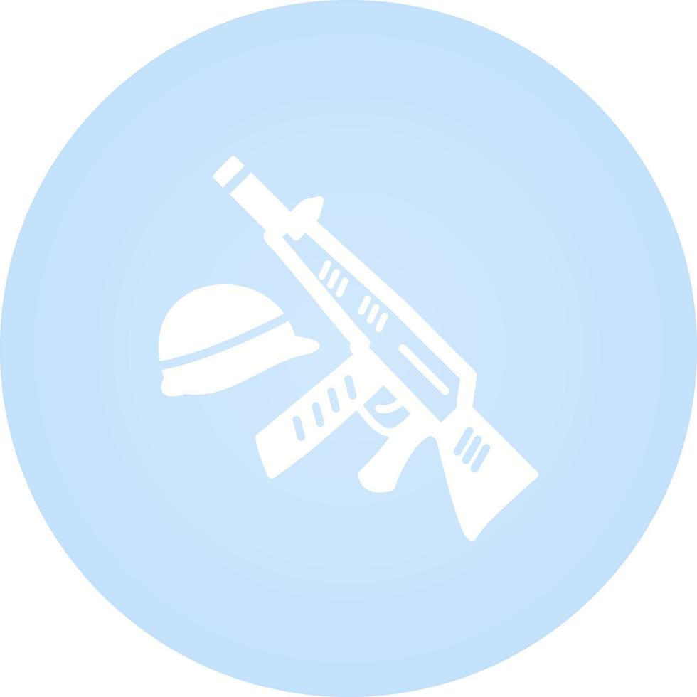 icône de vecteur de pistolet et casque
