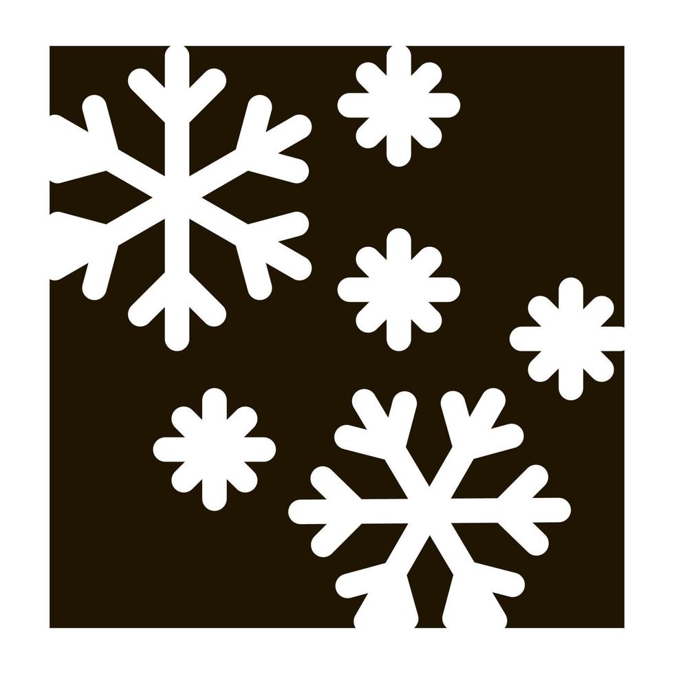 illustration de symbole vecteur icône flocons de neige