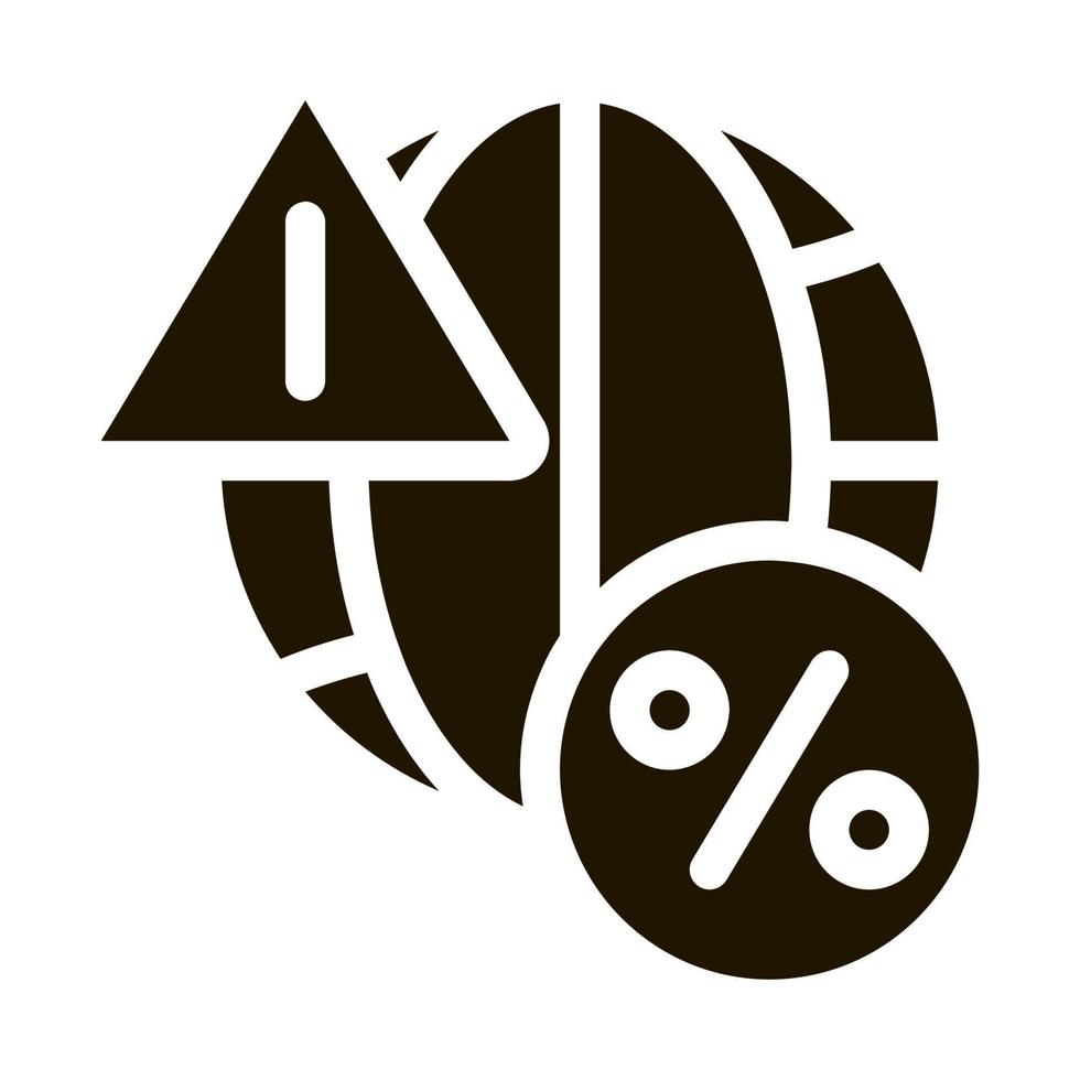 icône d'avertissement d'intérêt mondial illustration vectorielle de glyphe vecteur