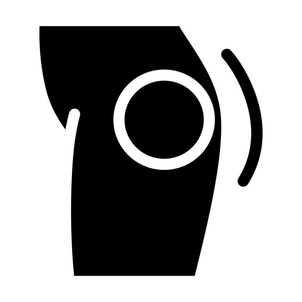 icône d'agrandissement de cul chirurgical illustration vectorielle de glyphe vecteur