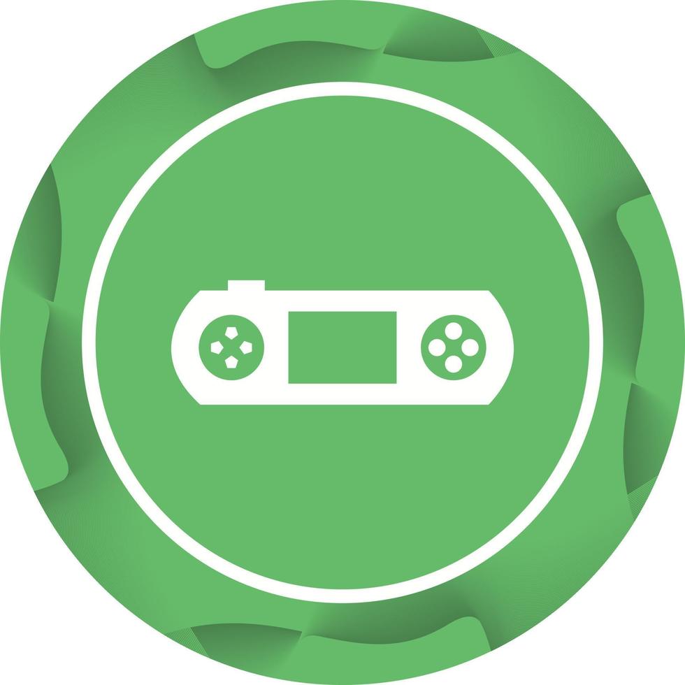 icône de vecteur de glyphe de console de jeu unique