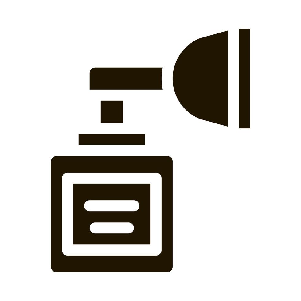 illustration de glyphe vectoriel icône inhalateur médical