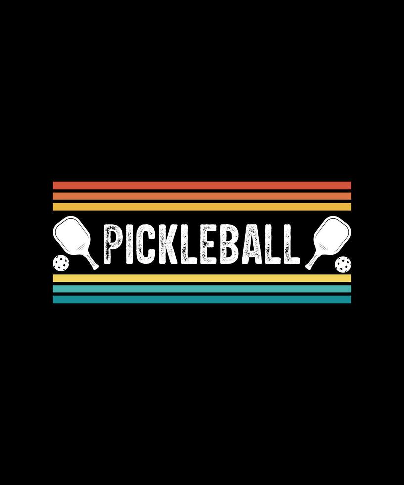 pickleball illustration vecteur tshirt desgn