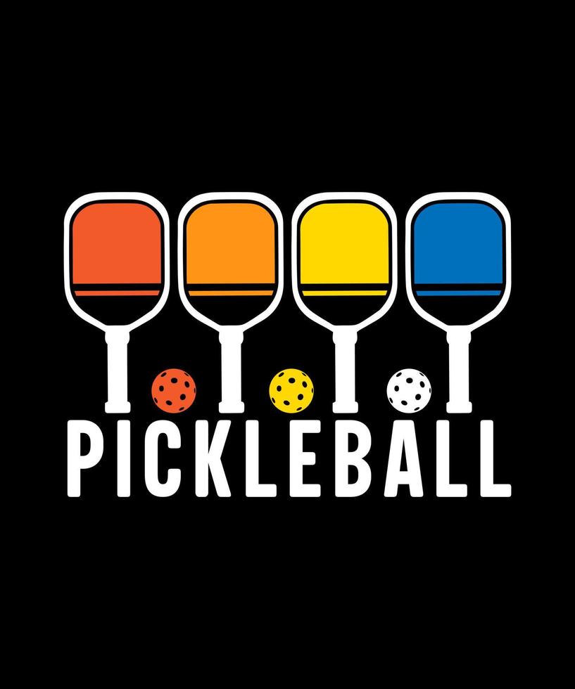 pickleball illustration vecteur tshirt desgn