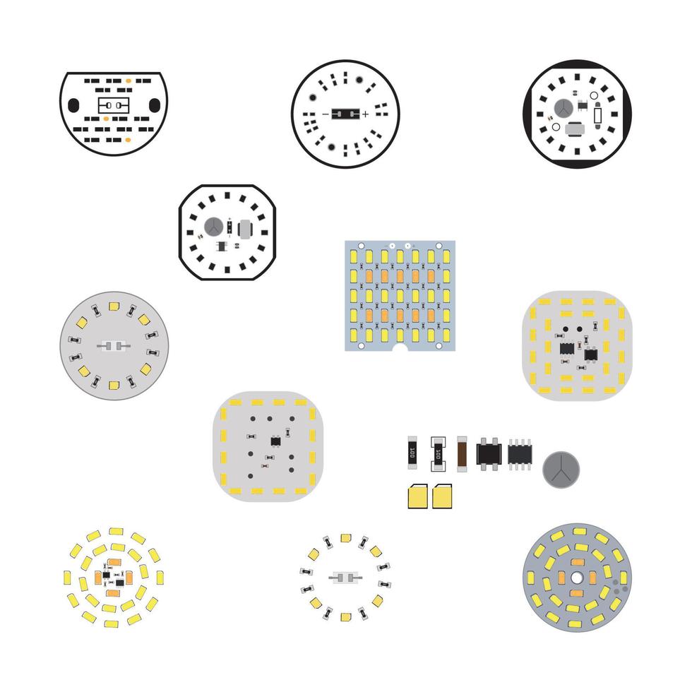 modèle de vecteur de logo de conception de carte de circuit imprimé pcb