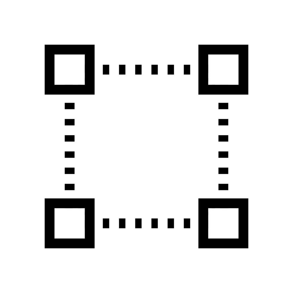 modifier l'icône de la ligne d'angle isolée sur fond blanc. icône noire plate mince sur le style de contour moderne. symbole linéaire et trait modifiable. illustration vectorielle de trait parfait simple et pixel. vecteur