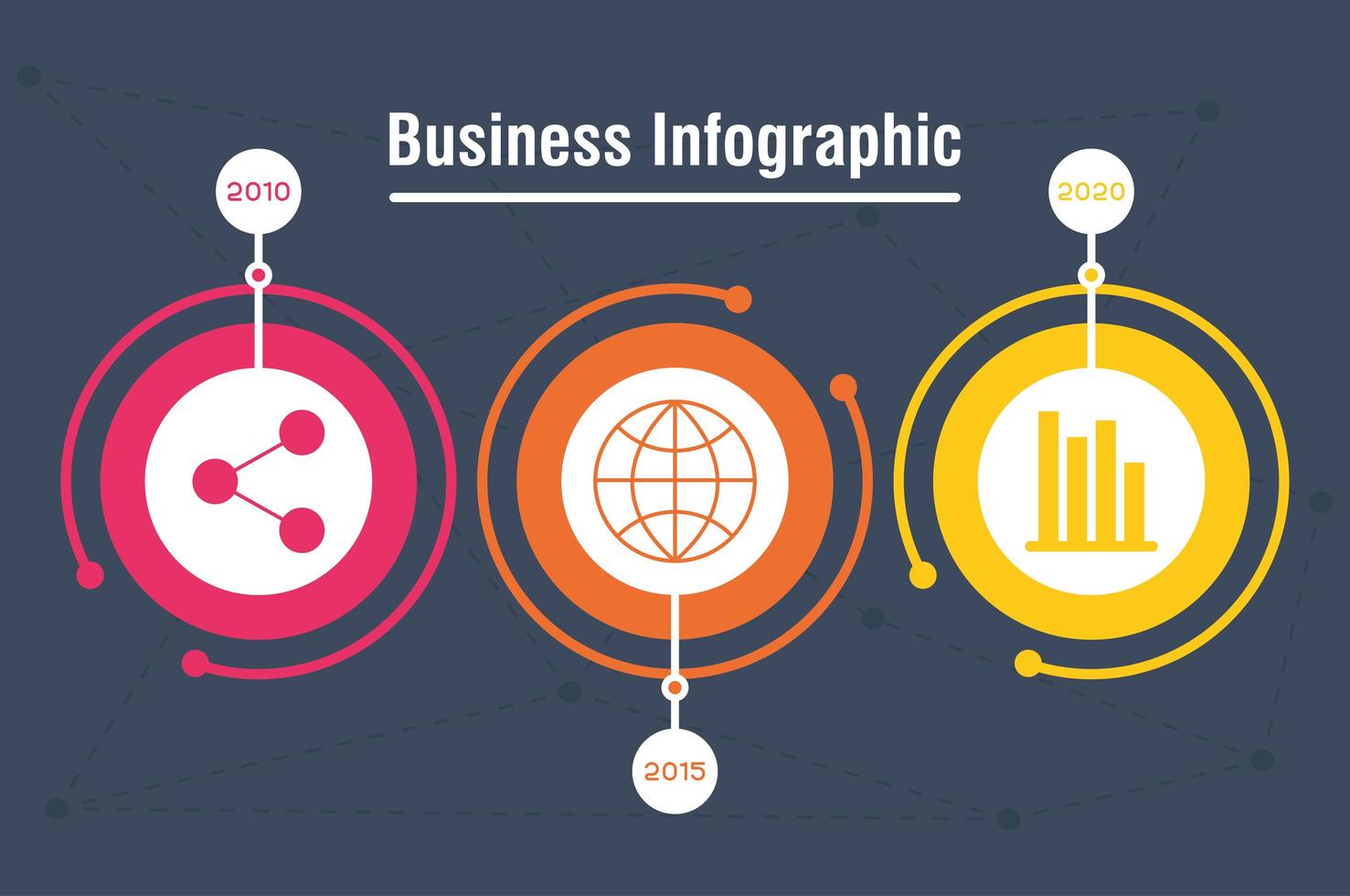 bannière infographique entreprise et entreprise vecteur