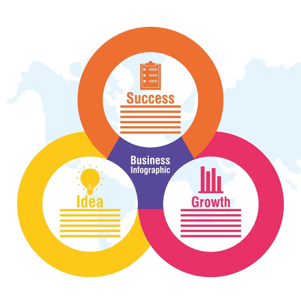 bannière infographique entreprise et entreprise vecteur