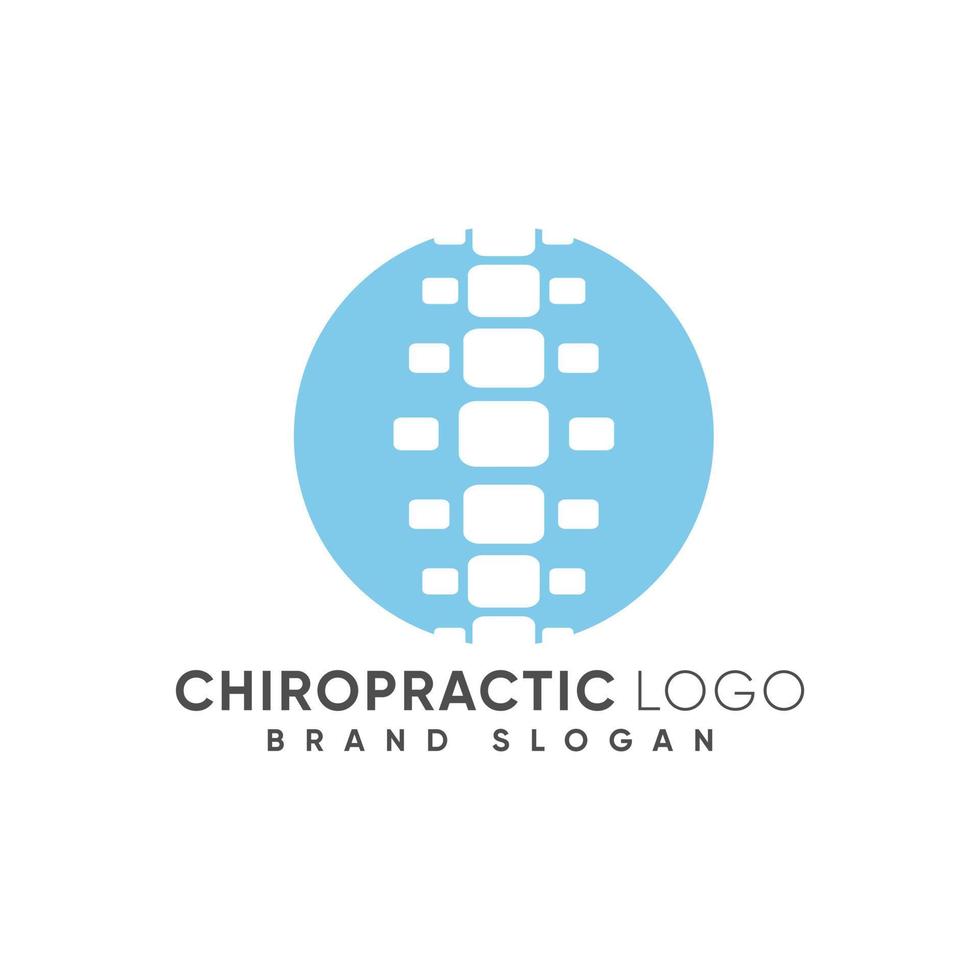 logo chiropratique avec vecteur premium design moderne