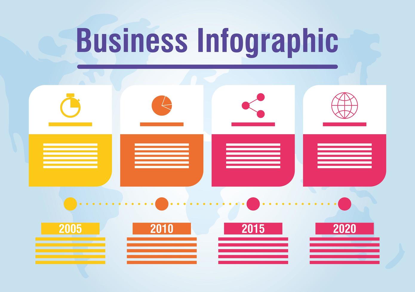 bannière infographique entreprise et entreprise vecteur