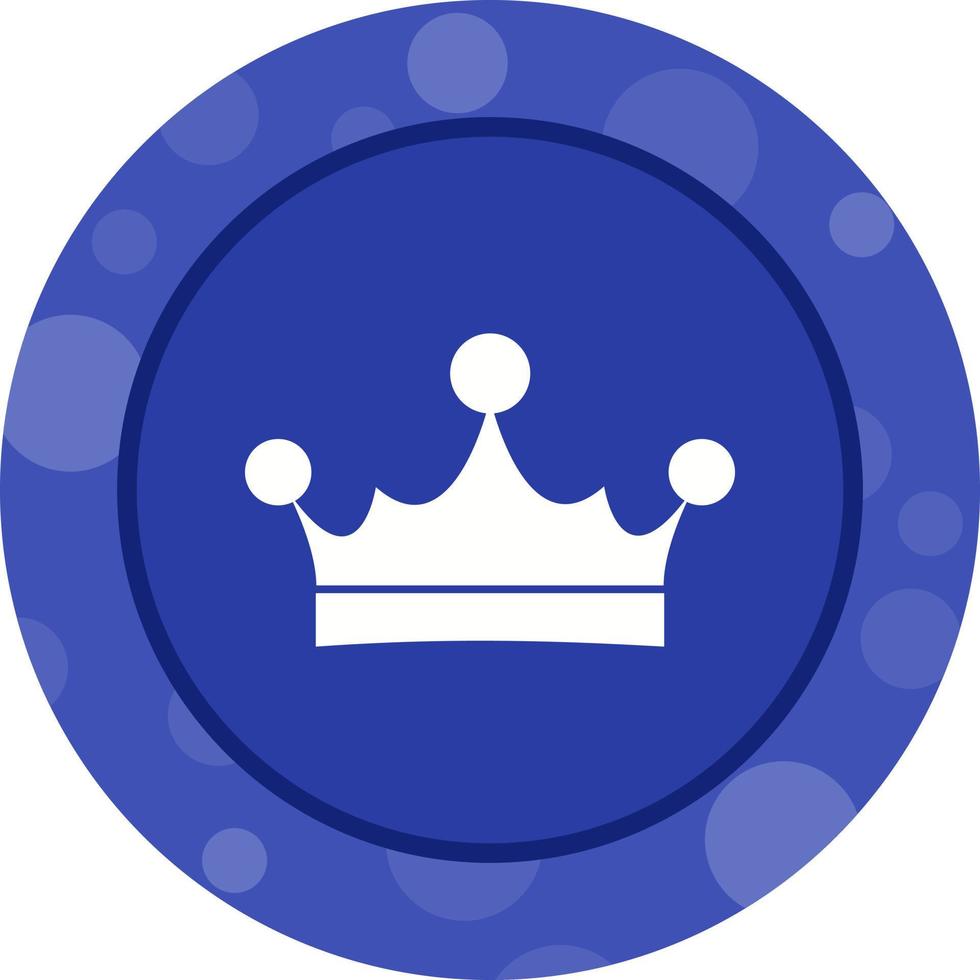 icône de glyphe de vecteur de couronne de roi unique